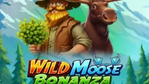Pemandangan hutan belantara dalam slot Wild Moose Bonanza